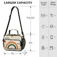 thumbnail image 4 of FORMRS Student Lunch Bag Insulated Reusable Cooler Box with Zipper Pockets, Cute Rainbow, 4 of 9