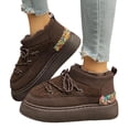 thumbnail image 4 of Bnwani Boots for Women,Winter Boots,Round Toe,Stability,Non-slip,Warm,Coffee,40(US:7.5), 4 of 8