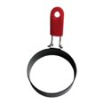 thumbnail image 2 of Walbest Professional Egg Ring For Frying Or Shaping Eggs, Round Egg Ring For Cooking, Wrought Iron Non Stick Mold Shaper Circle For Fried Egg McMuffin Sandwiches, Egg Maker Mold, 2 of 7