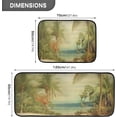 thumbnail image 3 of Tropical Palm Trees Anti Fatigue Mats for Kitchen Floor,Set of 2 Non Skid Washable Waterproof Anti Kitchen Floor Mats for Kitchen Office Laundry Room Bathroom (19"x27"+19"x47") Home Decor, 3 of 7