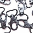 thumbnail image 5 of OUNONA 8pcs Keychain Hooks with Swivel D-rings Heavy Duty Snap Lobster Claw Clasp Hooks for Lanyard (Black), 5 of 8