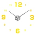 thumbnail image 1 of de piezas de s de espejo acrílico 3D de reloj de pared grande DIY - números árabes dorado Sunnimix Reloj de pared con la etiqueta engomada del espejo, 1 of 6