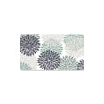 thumbnail image 2 of Ke1Clo Absorbent Non-Slip Bathroom Rug, 40x60cm Plastic Floral Floor Mat for Shower Room, Quick-Drying Bath Mat with Dirt-Trapping Design for Entrance Kitchen, Mint Green, 2 of 6