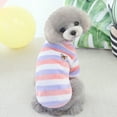 thumbnail image 5 of Pet Spring Fall Stripe Print Small Dogs Puppy Chihuahua Clothes Blouse Jacket, 5 of 8