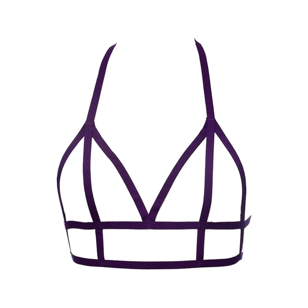 Brassiere Material Premium Cupsess Lencería Firfieza Apasionada Misterioso Dulce Regalo Romántico Atmósfera Moda Cupless Bras Oscuro Púrpura Scienceny XX000635-06