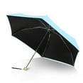 thumbnail image 2 of Sombrilla ultraligera, mini, plegable, con protección UV, resistente al viento, portátil, de doble uso, color azul cielo, 2 of 13