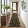 thumbnail image 1 of Alfombra Corredor 60x300 Cm Lavable, Alfombra Suave Antideslizante para Cocina, Estilo Moderno para Sala de Estar, Dormitorio y Entrada, Color Rojo y Verde, 1 of 7