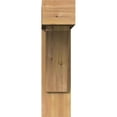 thumbnail image 2 of Ekena Millwork 7 1/2"W x 28"D x 28"H Thorton Block Smooth Bracket w/ Offset Brace, Western Red Cedar, 2 of 25