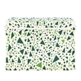 thumbnail image 7 of Yayeee Collapsible Cube Storage Bin with Lid Fabric Closet Decorative Basket with Handles, Green Triangles Pattern, 7 of 7