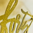 thumbnail image 5 of 40th Birthday Cake Topper Decoration - FORTY - 6.5" x 4" Fortieth Bday Topper w/ Premium Double Sided Gold Glitter Cardstock Paper - Classy & Fabulous Accessory, 5 of 10