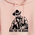 thumbnail image 3 of Yellowstone  - Ride For The Brand  - Juniors Cropped Pullover Hoodie, 3 of 6