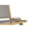 thumbnail image 4 of Curated Maison Laurent Teak Outdoor Sling Chat Chair in Gray, 4 of 4