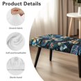 thumbnail image 6 of Whosucclay Turtle Plumeria Butterfly Paint Splatter Print Rectangle Bench Covers, Stain Resistant Bench Chair Slipcovers for Living Room, Bedroom, Kitchen Machine Washable Bench Seat Protector Cover, 6 of 7