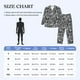 thumbnail image 4 of Balery Zebra Pijama para Hombre de Dos Piezas con Manga Larga, Conjunto de Dormir y Descanso Suave con Bolsillos-Large, 4 of 7