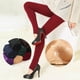 thumbnail image 2 of Leggings para mujer, pantalones elásticos, ajustados, de forro polar, para otoño e invierno, gruesos y cálidos, 2 of 5