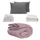 thumbnail image 1 of Edredón Queen Size DICASA Juego de Sábanas Softy Protector de Colchón Almohadas 2 Pack, 1 of 7