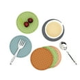 thumbnail image 4 of Travelwant 6-Piece Heat Resistant Silicone Coaster Set for Home Decor, 4 of 9