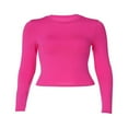 thumbnail image 4 of Blouse Mode Urbaine à Manches Longues Unie pour Femmes, 4 of 6