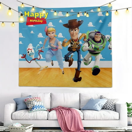 Image of Toy Story Backgrounds polyester Cloth Photo Shootings Backdrops for Baby Birthday Party Photo Studio 200*150cm