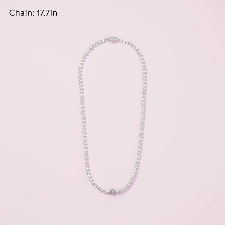 PANDORA Beads Pave Necklace