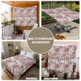 thumbnail image 6 of Light Pink Spring Floral Tapestry for Bedroom Wall Hanging Tapestry, Vintage Summer Botanical Ceiling Backdrop Tapestries Poster Blanket Wall Decor for Teens Room Living Room Dorm 59" x 79", 6 of 8