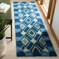 thumbnail image 3 of SAFAVIEH Four Seasons FRS455D Indigo / Yellow Rug, 3 of 10