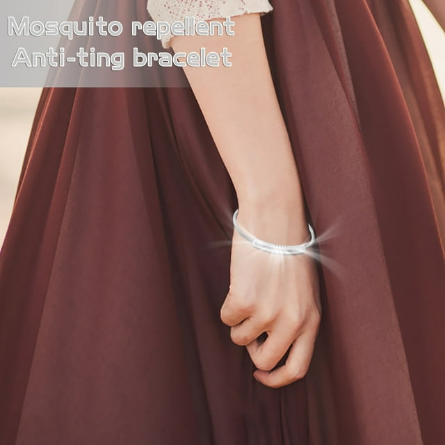 Fiudx Pulsera Repelente de Mosquitos Vigorosa, Anillo para El Pie con Aceite de Citronela, Protección Natural Sin Deet, Imprescindible para Viajes Al Aire Libre, Seguro para Todas Las Edades, 1,5 Ml,