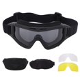 thumbnail image 1 of Strap Up Goggles UV Protection Anti Scratch Sports Sunglasses with Replaceable Transparent Yellow Spectacle Lens, 1 of 5