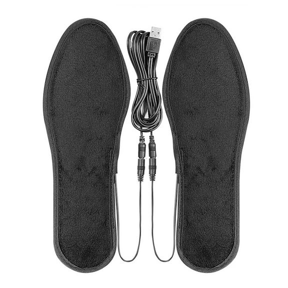 comerut 1 Pair USB Electric Heated Insole Men Women Washable Thermal Cold Weather Winter Outdoor Hunting Camping Skiing Foot Warmer Heating Shoe Pad