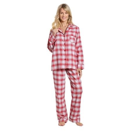 Twin Boat Women's 100% Cotton Lightweight Flannel Pajama