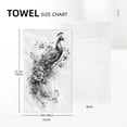 thumbnail image 4 of Nawy Peacock, Two Flowers Funny Kitchen Towels, Microfiber Hand Towel for Kitchens, Bathrooms, Showers - 2 Pack 27.5*16in, 4 of 6
