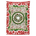 thumbnail image 3 of Ambesonne Christmas Tablecloth Rectangular Table Cover, Fir Wreath Ornaments, 52"x70", Multicolor, 3 of 4
