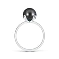 thumbnail image 2 of ANGARA Classic Solitaire Tahitian Cultured Pearl Ring in 14K White Gold for Women | June Birthstone, Birthday, Anniversary, Jewelry Gift for Women | Pearl Ring, 2 of 7