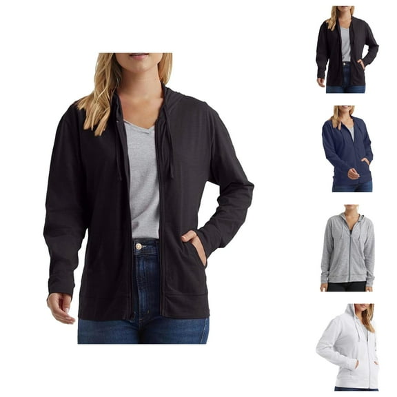 Essentials Hoodies for Women 2025 Long Sleeve Full Zipper Plain Hoodie with Pockets Hooded Sweatshirt Women Jacket