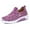 Purple, variant on CHENge On Sneakers Women Breathable Mesh Knitted Woven Low Top Walking Shoes Lightweight Wide Width Non- Cloud Slide Orthopedic Shoes