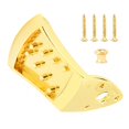 thumbnail image 3 of Hilitand 8-String Mandolin Tailpiece Golden Mandolin Bridge With Screws & Nut For Mandolin Replacement Accessories, 3 of 8