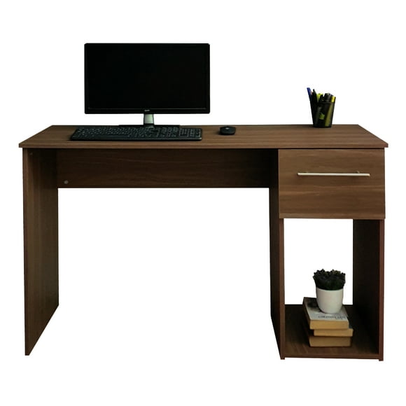 DECOMOBIL Escritorio Estudiantil Moderno para Oficina con Cajón (Cafe) DECOMOBIL ESC-05-CAJON-NN