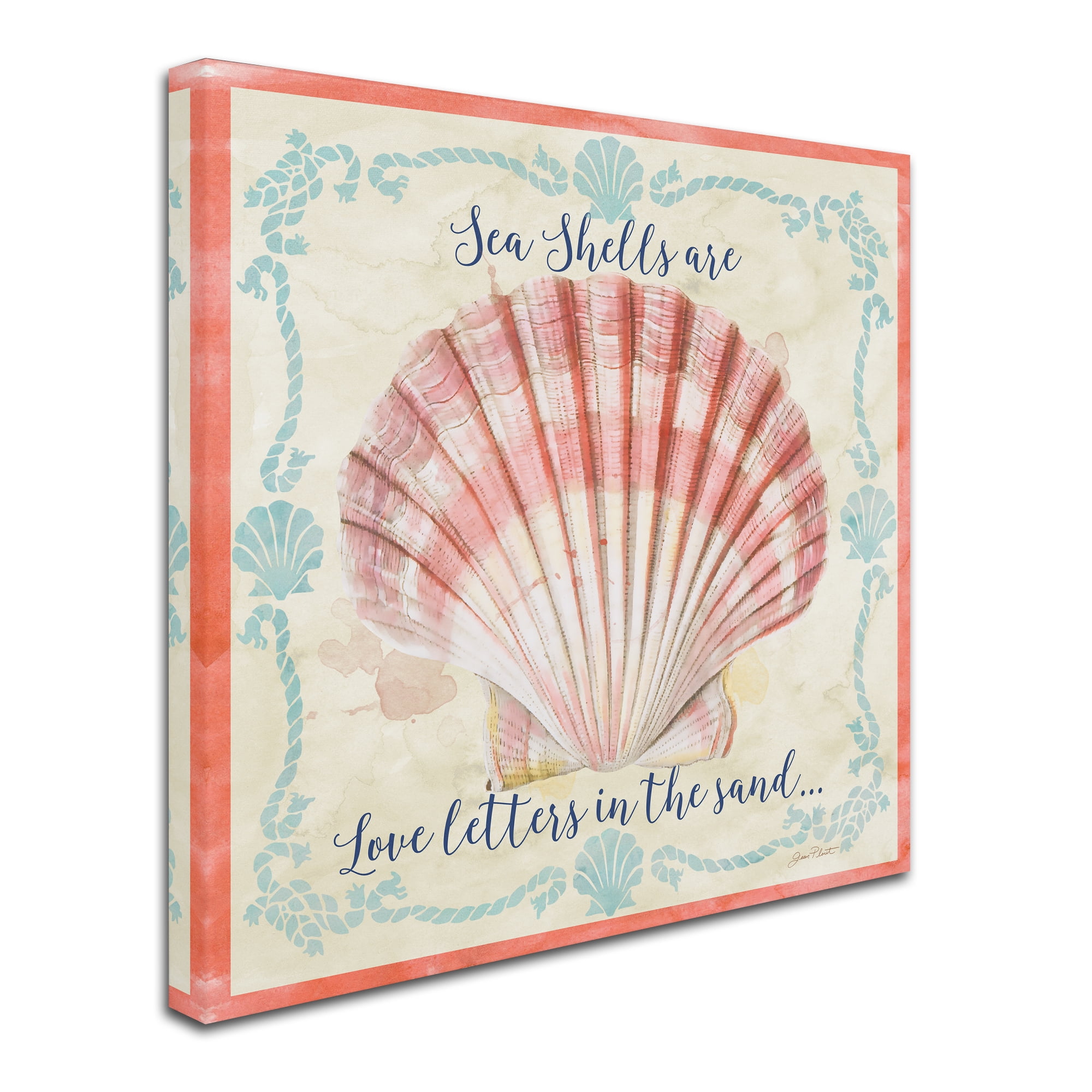 Trademark Fine Art 'Sea Shells 1' Canvas Art by Jean Plout