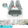 thumbnail image 2 of Luxtrada 4/8 Pcs Mop and Broom Holder Rack Tool Organizer Hooks Hanger Wall Mount Bathroom, 2 of 9