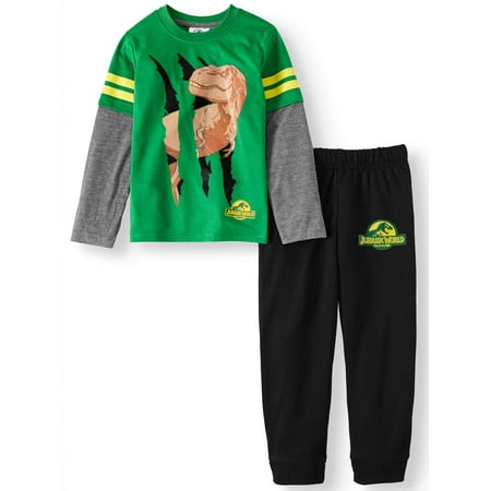 - Long Sleeve Tee And Jogger Outfit Set (Little Boys)