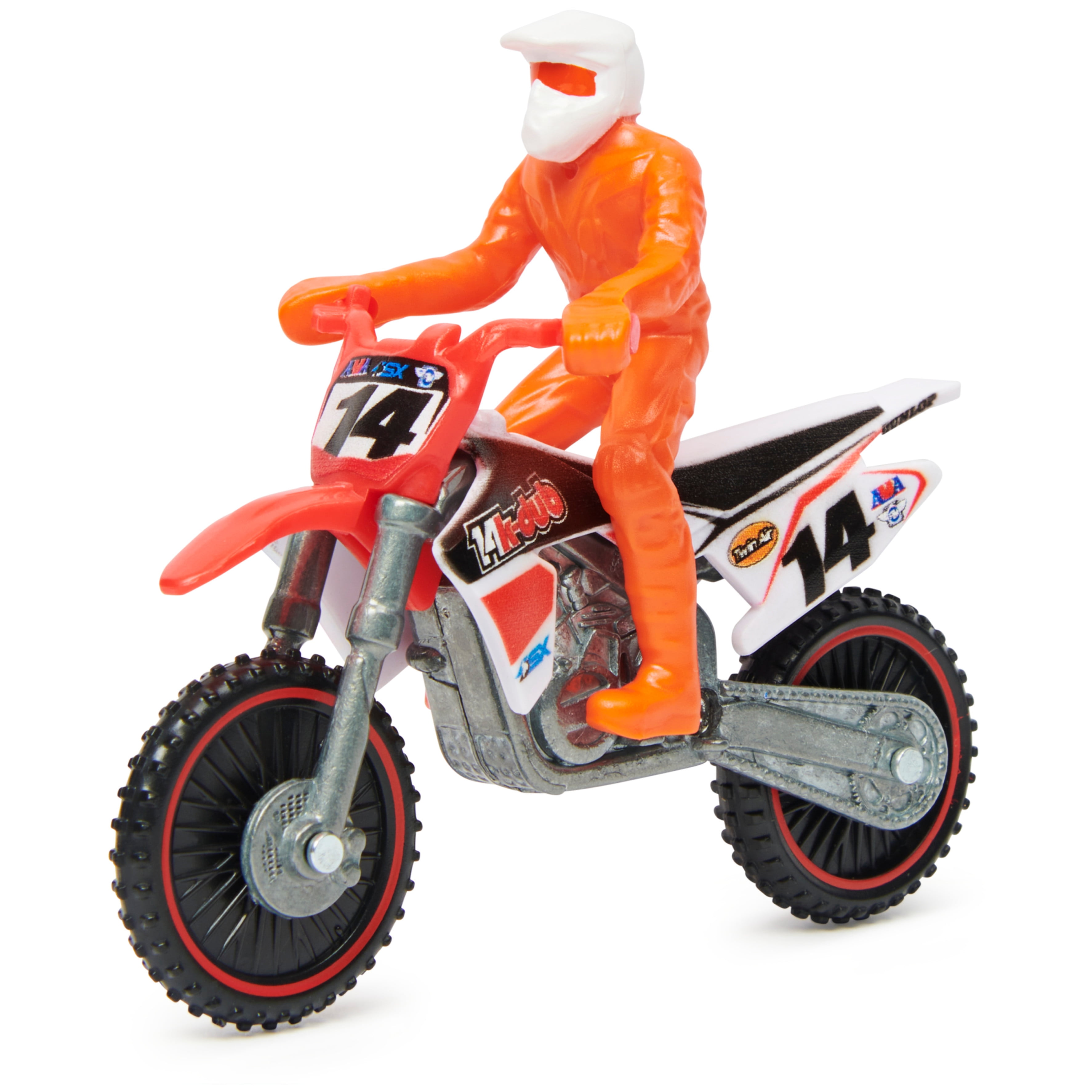 motocross rider on back wheel Poster