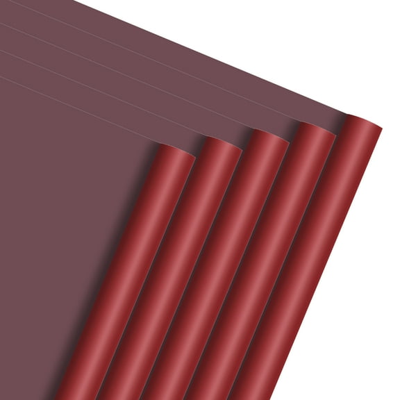 Uxcell 20 Sheets Flower Wrapping Paper, 21.5" x 21.5" Waterproof Floral Bouquet Wrapping Papers Florist Supplies for Wedding Party Gift Packaging DIY Crafts, Red/Wine Red