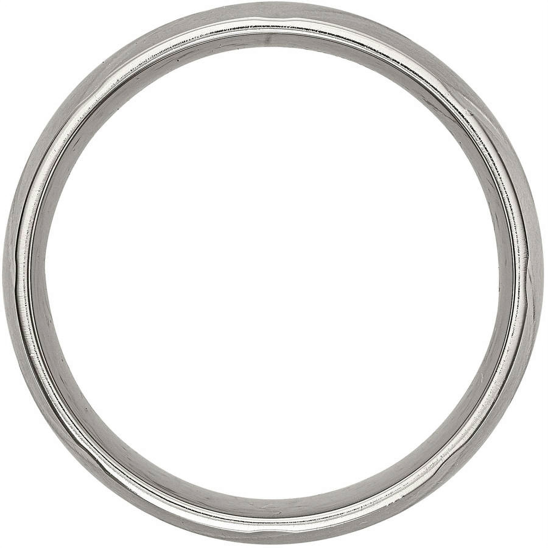 Titanium Swirl Design 8mm Satin Band