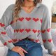 thumbnail image 4 of Puntoco-suéter con estampado de moda para mujer, blusa de manga larga con cuello en V para mantener el calor, liquidación de Navidad Puntoco Puntoco-694, 4 of 8