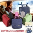 thumbnail image 2 of Travel Toiletry Bag for Women & Men, Waterproof Hanging Organizer, Spacious Hanging Hook Makeup Bag with Hook Oxford Cloth 3.2'' x 8.6'', 2 of 5