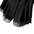 thumbnail image 3 of YM YOUMU Women Ruffle Waistcoat Sleeveless Blazer Jacket Formal Business Vest Tops, 3 of 5
