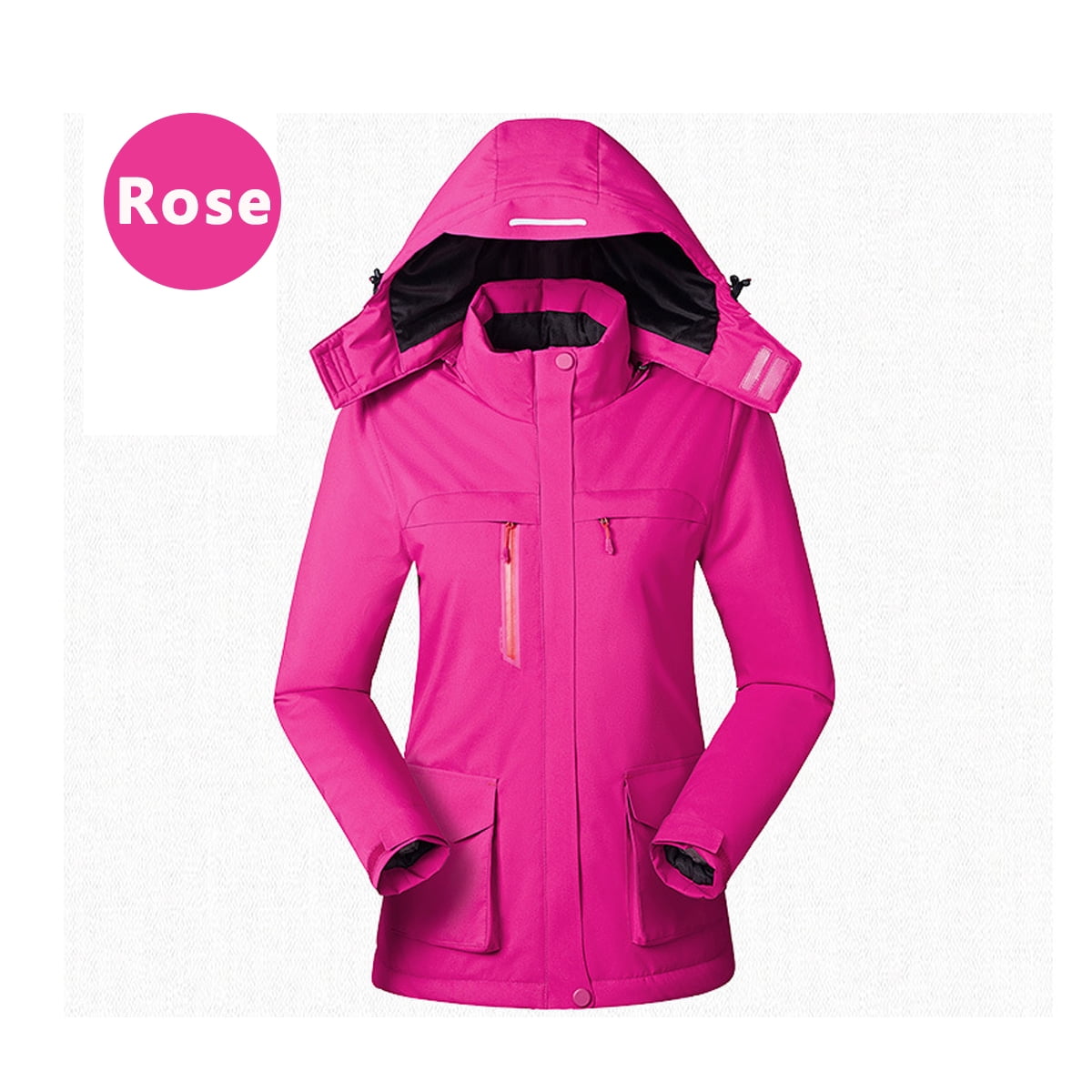 Women Electric USB Winter Heated Jacket Heated Coat Mountaineering Long