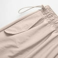 thumbnail image 6 of XFLWAM Parachute Pants for Women Y2k Cargo Pants Women Baggy Drawstring High Rise Straight Leg Baggy Pants Jogger Sweatpants, 6 of 9