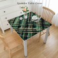 thumbnail image 2 of nygtbtfer Round Tablecloth, Patchwork Style Themed Quilt Cultural Checkered Clovers, Circle Table Cloth Cover for Dining Room Kitchen Decoration, 2 of 7