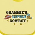 thumbnail image 4 of Inktastic Grammies Little Cowboy with Cowboy Hat and Boots Boys Baby Bib, 4 of 4